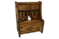 Portapipe in legno 7 posti con cassetto colore noce